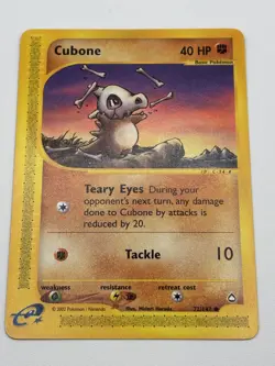 Pokemon Cubone Aquapolis 72/147 Common Non Holo Near Mint - Image 2