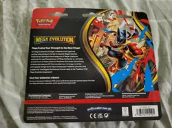 Pokemon Unopened Mega Evolution Three Pack Psyduck Holo Foil Sealed - Image 5
