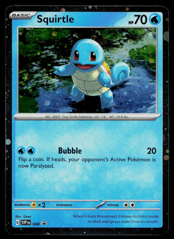 Squirtle Cosmos Holo Black Star Promo - SVP048 - Scarlet & Violet Pokemon 2023 - Image 1