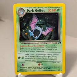 Pokemon TCG Dark Golbat 7/82 Team Rocket Holo Unlimited Edition LP - Image 1