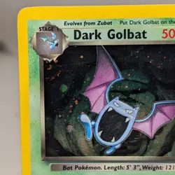 Pokemon TCG Dark Golbat 7/82 Team Rocket Holo Unlimited Edition LP - Image 5