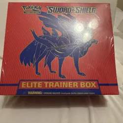 Pokemon TCG Zacian Sword and Shield ETB Elite Trainer Box New Factory Sealed - Image 1