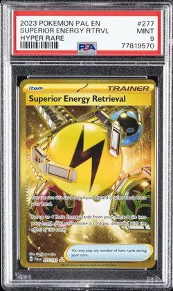 2023 POKEMON PAL EN-PALDEA EVOLVED HYPER RARE SUPERIOR ENERGY RETRIEVAL PSA 9 - Image 1