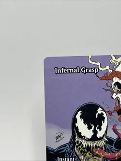 Mtg Spider-Man Venom Infernal Grasp Mythic 0018 Borderless Non Foil NM Card - Image 2