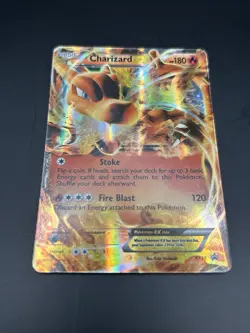 2014 Pokemon Charizard EX XY29 Black Star Holo Promo Card Full Art Ultra Rare - Image 2