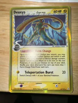Deoxys (Delta Species - Speed Forme) 6/110 Holon Phantoms Holo Rare Pokemon Card - Image 1
