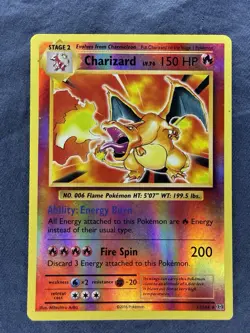 Pokemon TCG Charizard 11/108 Evolutions Reverse Holo Rare Card NM/LP Condition - Image 1
