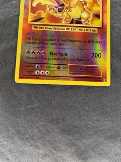 Pokemon TCG Charizard 11/108 Evolutions Reverse Holo Rare Card NM/LP Condition - Image 3