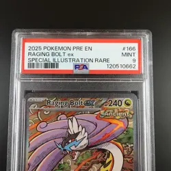 PSA 9 Raging Bolt ex 166/131 Pokemon Prismatic Evolutions SIR Graded Card - Image 2