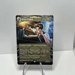Magic MTG Marvel Spiderman Peter Parker 0208 Borderless Non-Foil - Image 1
