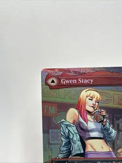 FOIL MTG Gwen Stacy / Ghost Spider M 0202 Magic Spider-Man BORDERLESS - Image 3