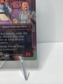 FOIL MTG Gwen Stacy / Ghost Spider M 0202 Magic Spider-Man BORDERLESS - Image 5