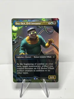 MTG Doc Ock, Evil Inventor 24 Rare Foil Borderless Marvel Spider-Man Eternal - Image 1