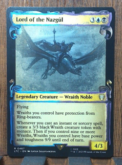 MTG - LOTR - SHOWCASE SCROLL - Lord of the Nazgul - MINTY - Pack Fresh. - Image 1