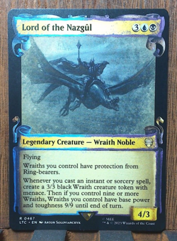 MTG - LOTR - SHOWCASE SCROLL - Lord of the Nazgul - MINTY - Pack Fresh. - Image 3