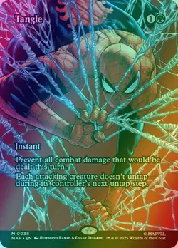 MTG - Tangle - Borderless - Marvels Spiderman - FOIL - NM - Image 1