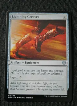 MTG - Lightning Greaves - Commander Masters - Near Mint Uncommon #398 Non Foil - Image 1