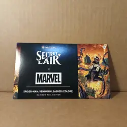 MTG Secret Lair X Marvel Spiderman: Venom Unleashed (Colors) Foil Edition Sealed - Image 1