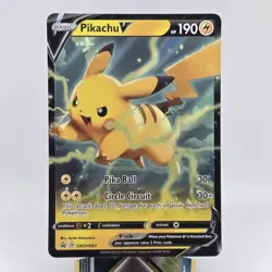 Pikachu V SWSH063 Ultra Rare Holo - 2020 Pokemon Black Star Promo NM - Image 1