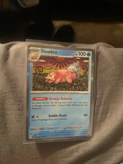 SHINJI KANDA Slowbro 43/198 Holo Rare Scarlet & Violet Pokemon TCG NM Mint 2023 - Image 1