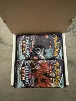 Pokemon Chilling Reign Loose Booster Pack Lot- (36) Factory Sealed Booster Packs - Image 1