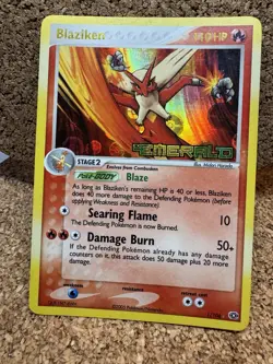 2005 POKEMON EX EMERALD 1 BLAZIKEN-REVERSE FOIL - Image 1