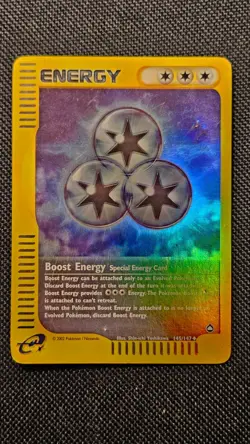 Pokemon - Boost Energy - 145/147 - Uncommon - Reverse Holo - Aquapolis - MP - Image 2