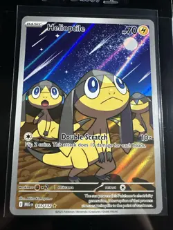 Pokemon TCG Mega Evolution Helioptile 143/132 Illustration Rare Near Mint - Image 1