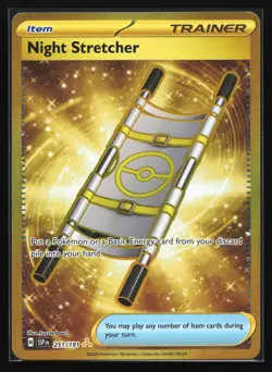 Pokemon Night Stretcher 251/191 Surging Sparks Gold Hyper Rare Holo NM - Image 1