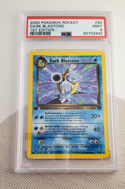 2000 Pokemon Dark Blastoise PSA 9 Team Rocket #20 1ST EDITION Rare - Image 1
