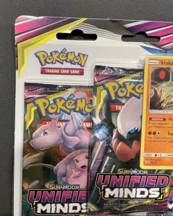 Pokemon Unified Minds 3 Pack Blister - Factory Sealed - Some Imperfections - Image 2