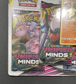 Pokemon Unified Minds 3 Pack Blister - Factory Sealed - Some Imperfections - Image 4