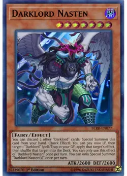 Yugioh - Darklord Nasten (Ultra Rare) (1st Edition) - BLRR-EN077 P - Image 1