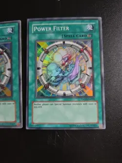 3× YUGIOH Power Filter TDGS-EN058 Super Rare NM-LP Playset - Image 4