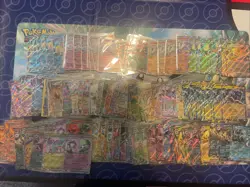 MASSIVE Pokemon Card Scarlet and Violet Ex Card Lot- All Pack Fresh And Sleeved - Image 1