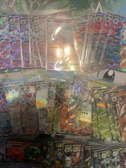MASSIVE Pokemon Card Scarlet and Violet Ex Card Lot- All Pack Fresh And Sleeved - Image 3
