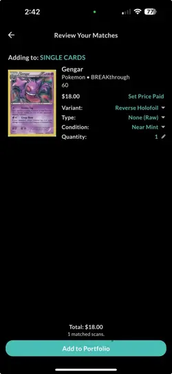Gengar 60/162 Reverse Holo Foil 2015 Breakthrough Pokemon Card 🔥🔥🔥 - Image 4