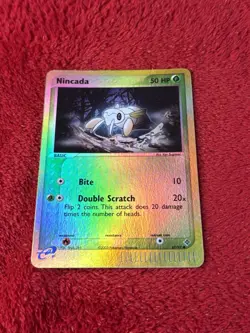 Nincada 67/97 Dragon Reverse Holo E Reader Pokemon Card Played - Image 1