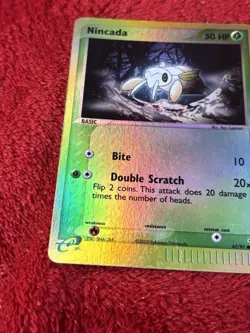 Nincada 67/97 Dragon Reverse Holo E Reader Pokemon Card Played - Image 4