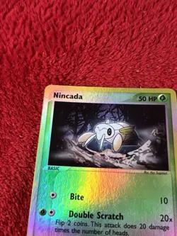 Nincada 67/97 Dragon Reverse Holo E Reader Pokemon Card Played - Image 5
