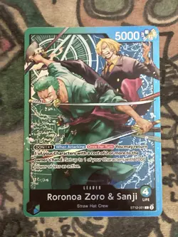 One Piece Card Game Starter Deck 12 #ST12-001 Roronoa Zoro and Sanji English - Image 1
