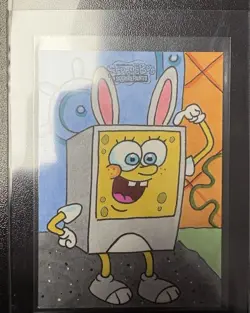 2025 Topps Crome SpongeBob SquarePants Card 1/1 sketch auto - Image 1