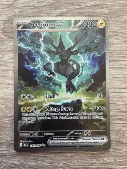 Pokemon Zekrom EX SAR 166/086 SV11B Black Bolt Card English NM Possible 10! - Image 1