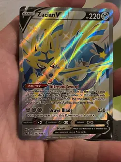Zacian V 292/ Zamazenta V 293 (Shiny) Sword & Shield Promo Cards Holo (NM) - Image 2