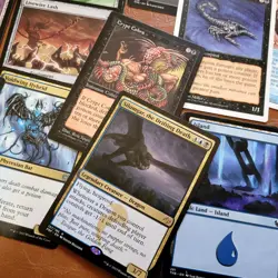 Toxic Poison infect Black and Blue 3/7 Hexproof Dragon Commander Deck-100 Cards - Image 1