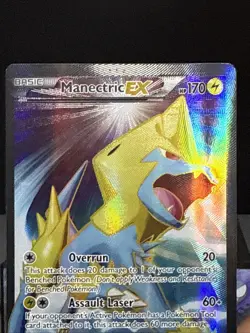 Pokemon Card 113/119 Manectric EX Full Art XY Phantom Forces Rare Light Play - Image 2