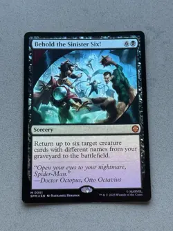 Behold the Sinister Six! #51 FOIL - MTG Marvel's Spider-Man - NM / Unplayed - Image 1