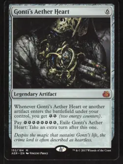 2017 Aether Revolt Gonti's Aether Heart Expansion/Mythic #152 - Image 1