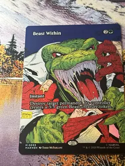 MTG Marvel Eternal-Legal, Beast Within - Foil - Image 2