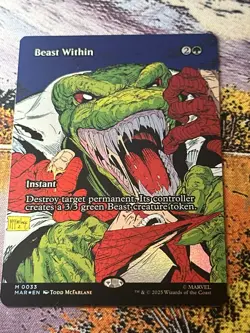 MTG Marvel Eternal-Legal, Beast Within - Foil - Image 4